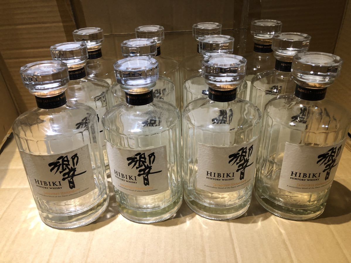 空き瓶のみ】響ウイスキー 響 ジャパニーズハーモニー空瓶12本セット