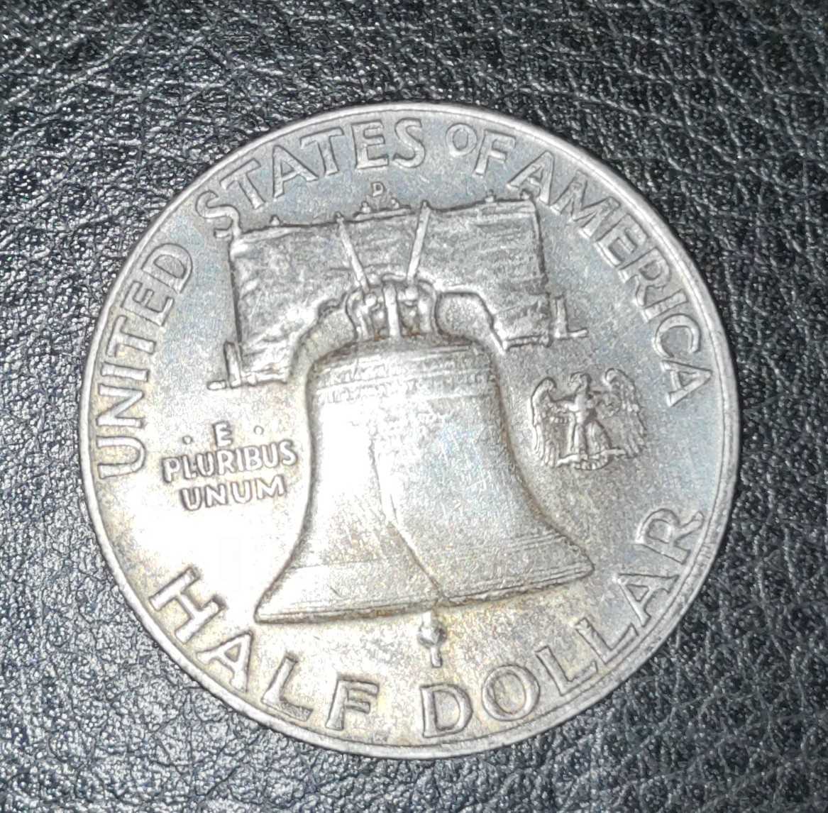 アメリカ 銀貨 ハーフダラー フランクリン リバティコイン 1958年(北