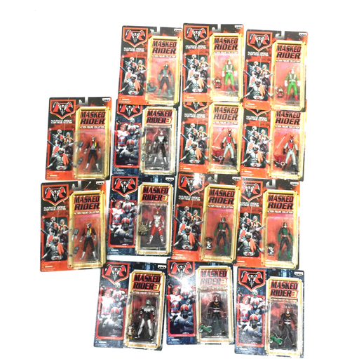 バンプレスト MASKED RIDER 3 仮面ライダー スーパー 1 他 / コレクションチーム V3 / 2号 他 計14点 セット QR121-6