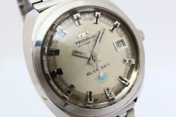 1円 TECHNOS テクノス ブルースカイ 自動巻 動作品 KN11127T（LL 53 