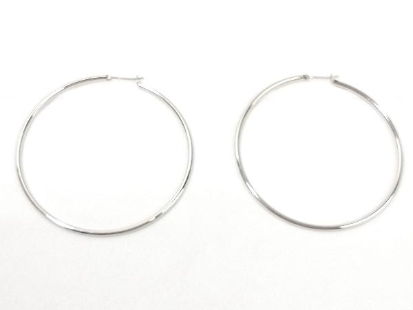 Pt900 プラチナ (総6.4g) フープ ピアス