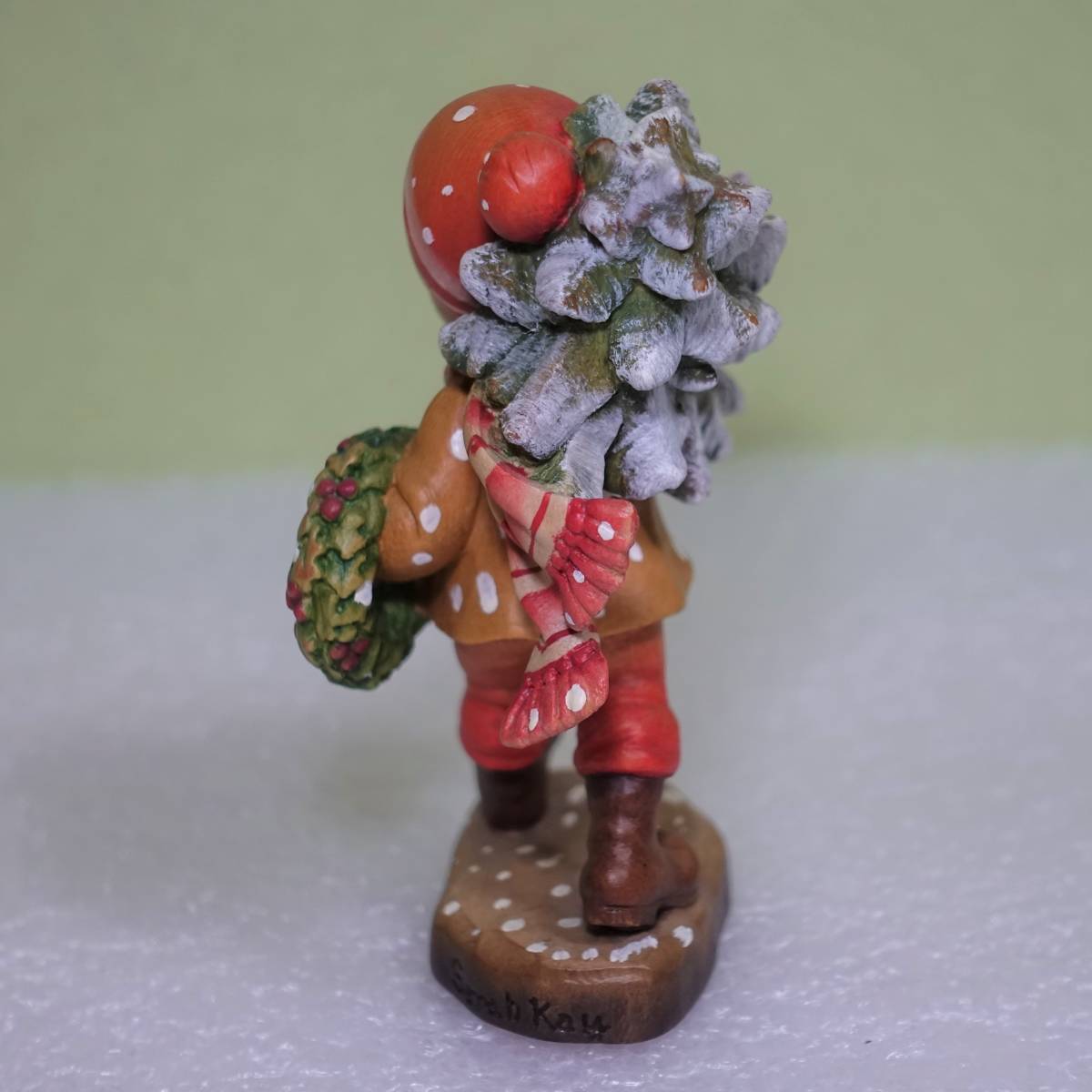 ANRI 木彫り人形 アンリ 限定2000体⁄アンリANRI⁄17センチ⁄女の子の人形