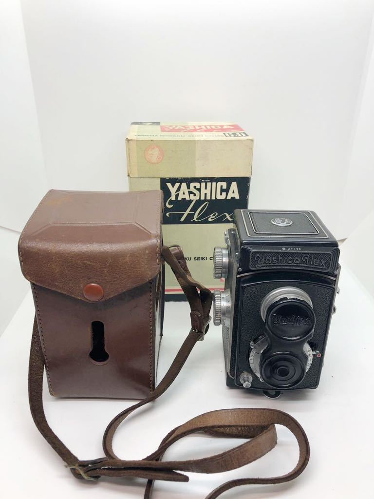 Yashina Flex 二眼レフカメラ レザーケース付き 260414-2