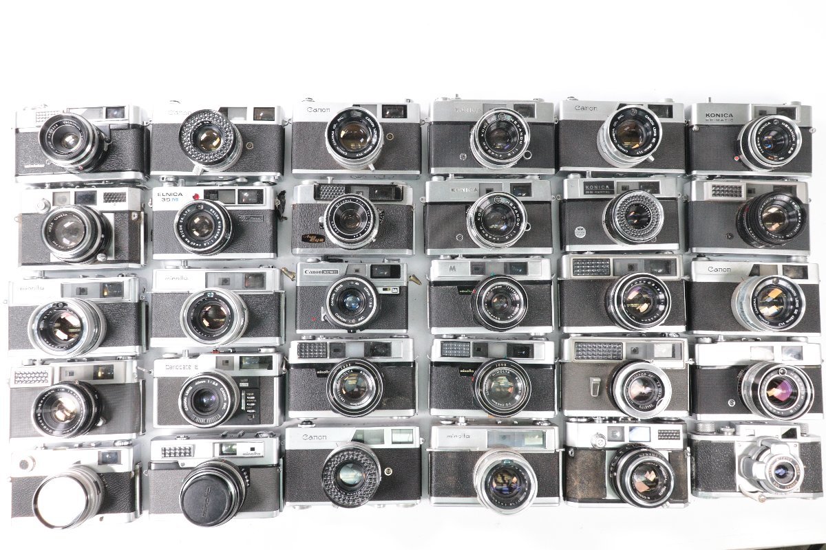 Minolta camera A5 minolta Found 26&frasl;52: 【30点】CANON CANONET S MINOLTA A5 KONICA EEMATIC DELUXE 2 RIKEN YASHICA 等 レンジファインダー フィルムカメラまとめ売り 50051-F