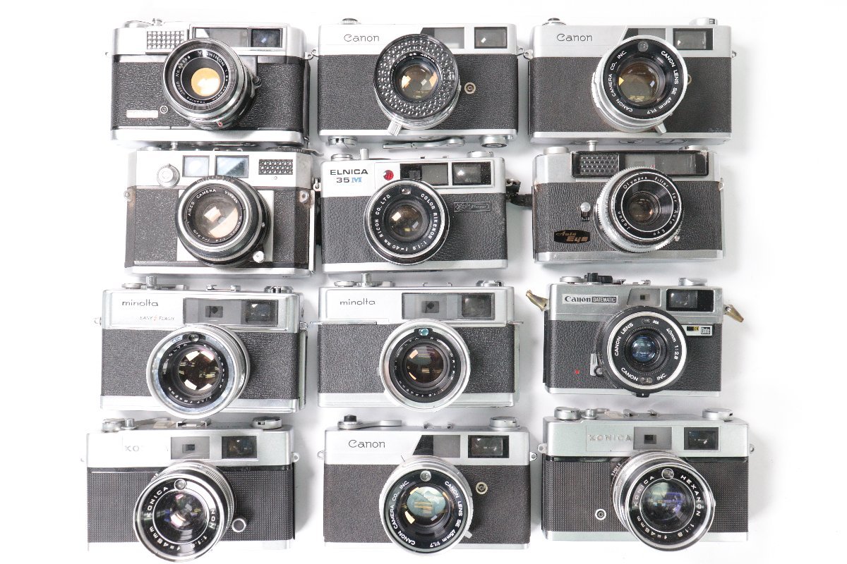 Minolta camera A5 minolta Found 26&frasl;52: 【30点】CANON CANONET S MINOLTA A5 KONICA EEMATIC DELUXE 2 RIKEN YASHICA 等 レンジファインダー フィルムカメラまとめ売り 50051-F