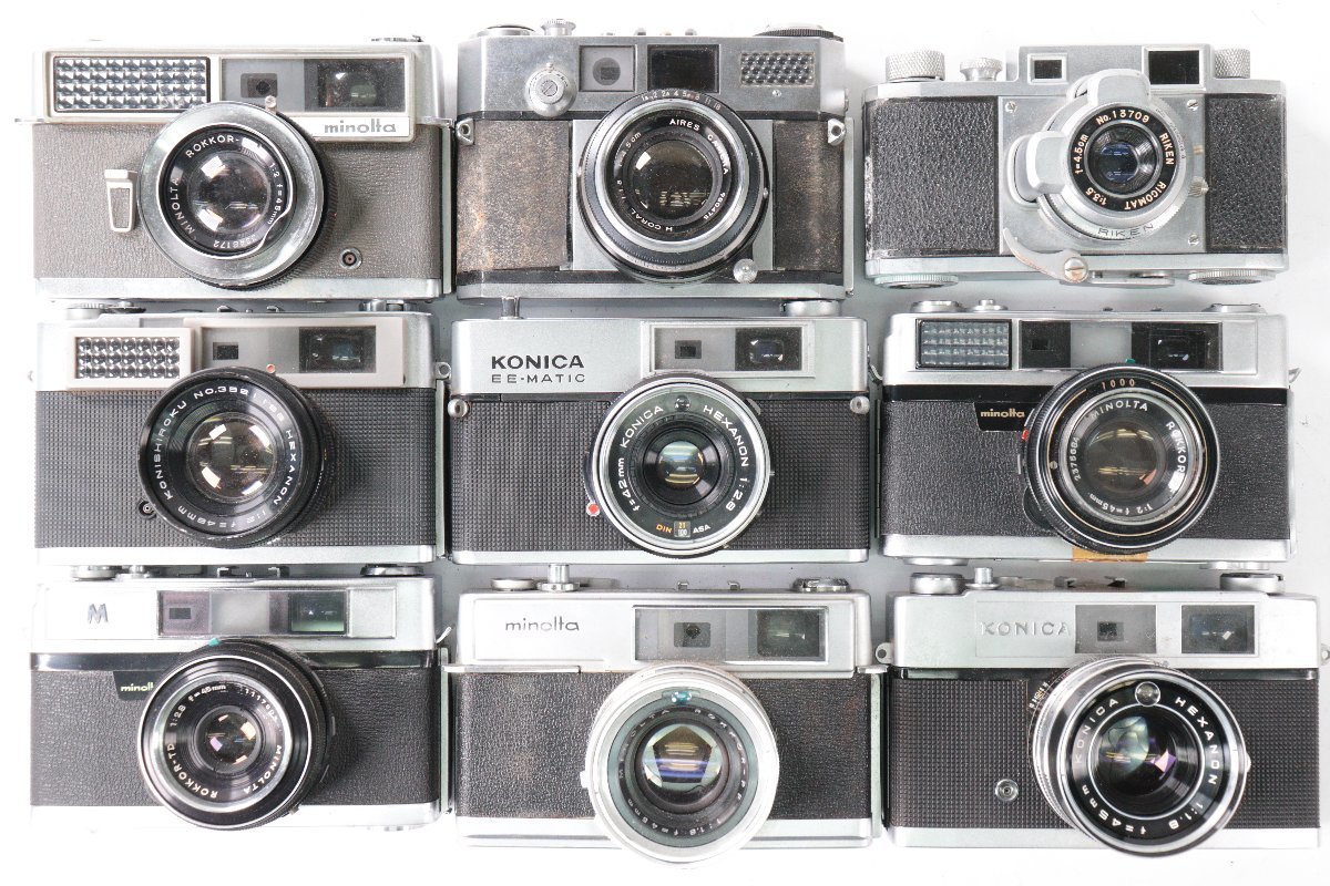Minolta camera A5 minolta Found 26&frasl;52: 【30点】CANON CANONET S MINOLTA A5 KONICA EEMATIC DELUXE 2 RIKEN YASHICA 等 レンジファインダー フィルムカメラまとめ売り 50051-F