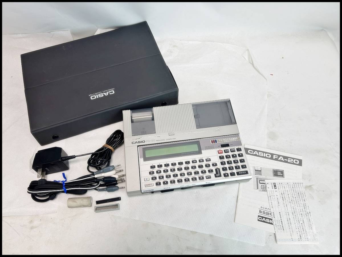 ☆CASIO カシオ ポケコン ポケットコンピューター FX-750P/FA-20 完全 