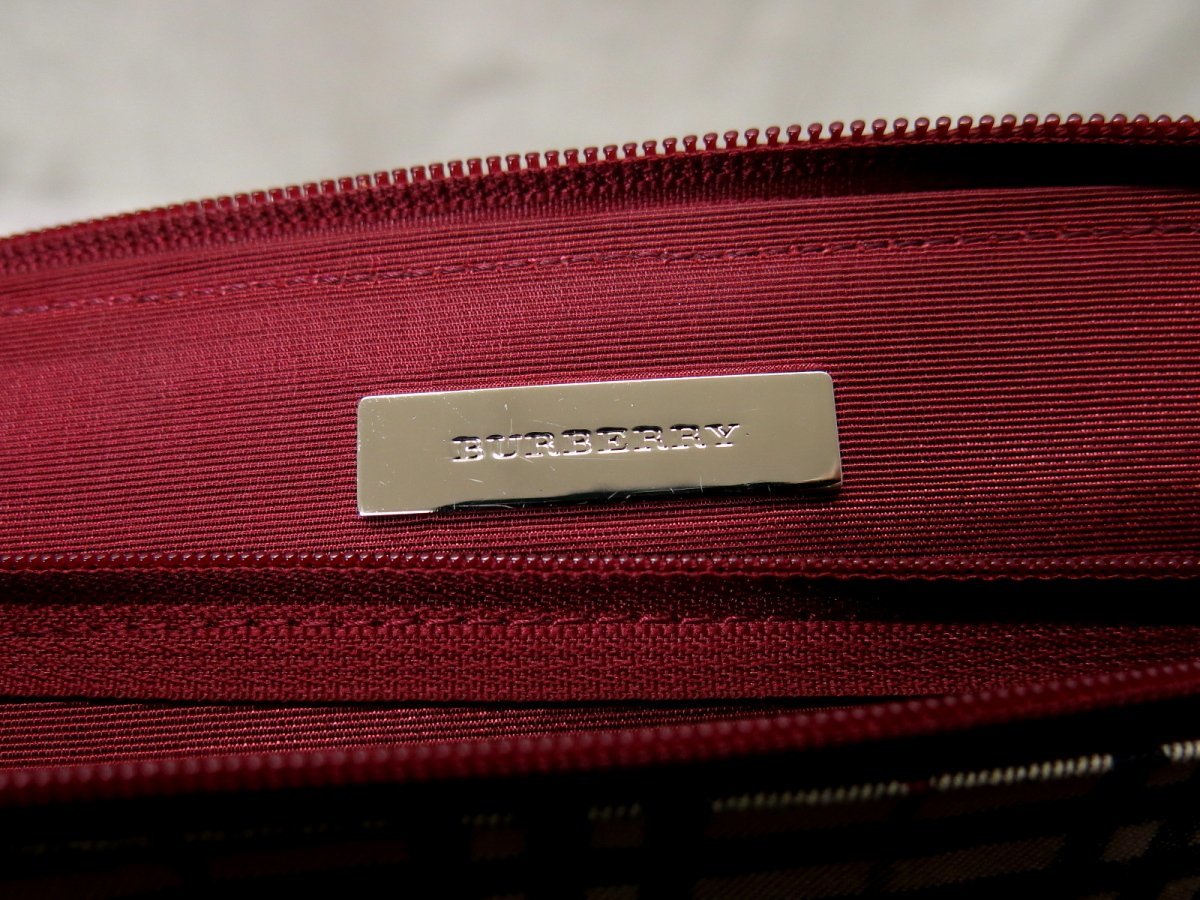 ○超美品○BURBERRY バーバリー○ノバチェック○サフィアーノ レザー 
