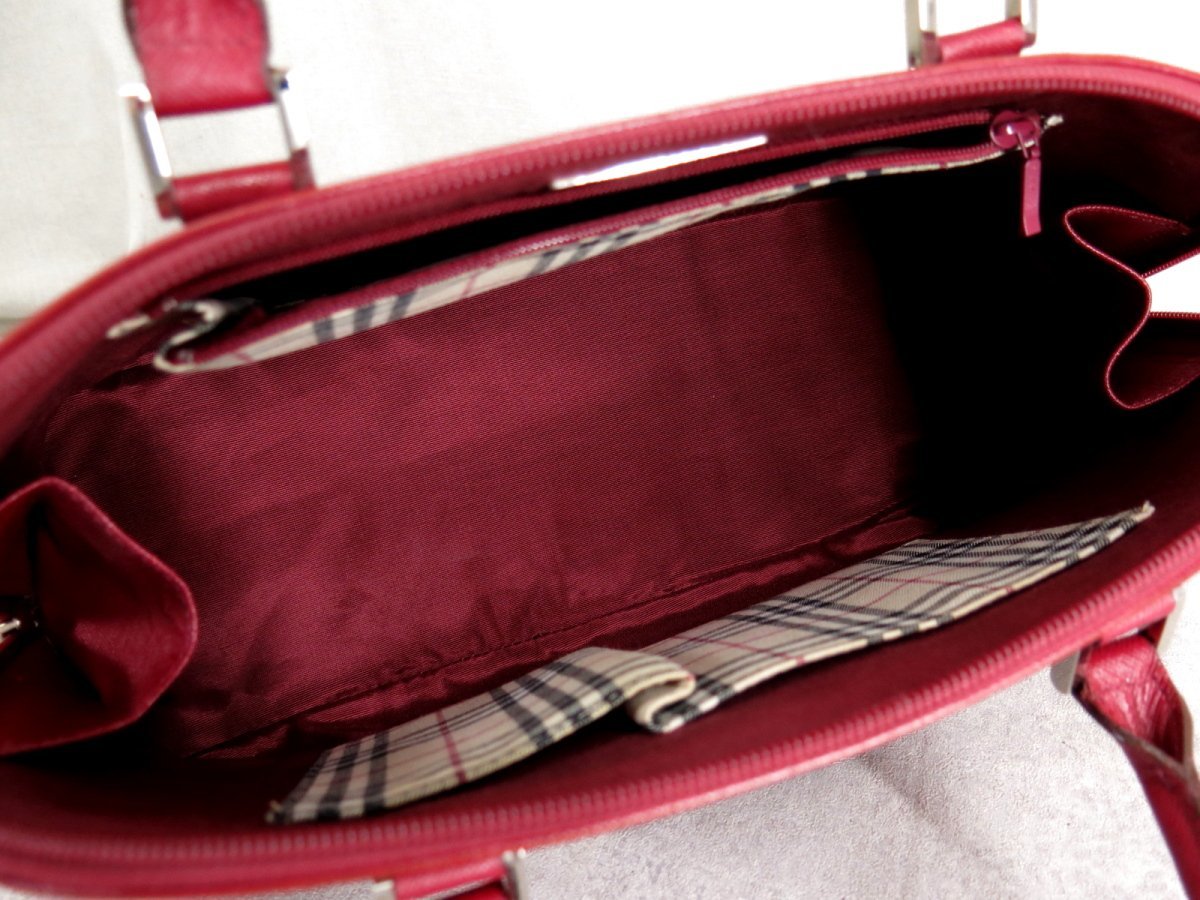 ○超美品○BURBERRY バーバリー○ノバチェック○サフィアーノ レザー 