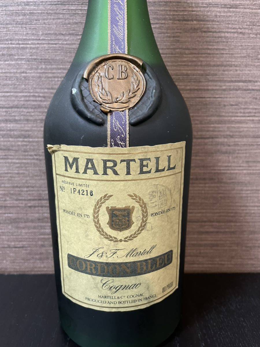 12K000 未開栓 MARTELL マーテル コルドンブルー グリーンボトル 旧