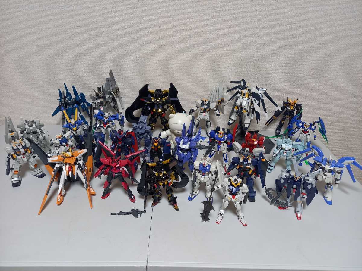 プラモデル 完成品 素組 まとめて 大量 HGなど アストレイ ゴールド  