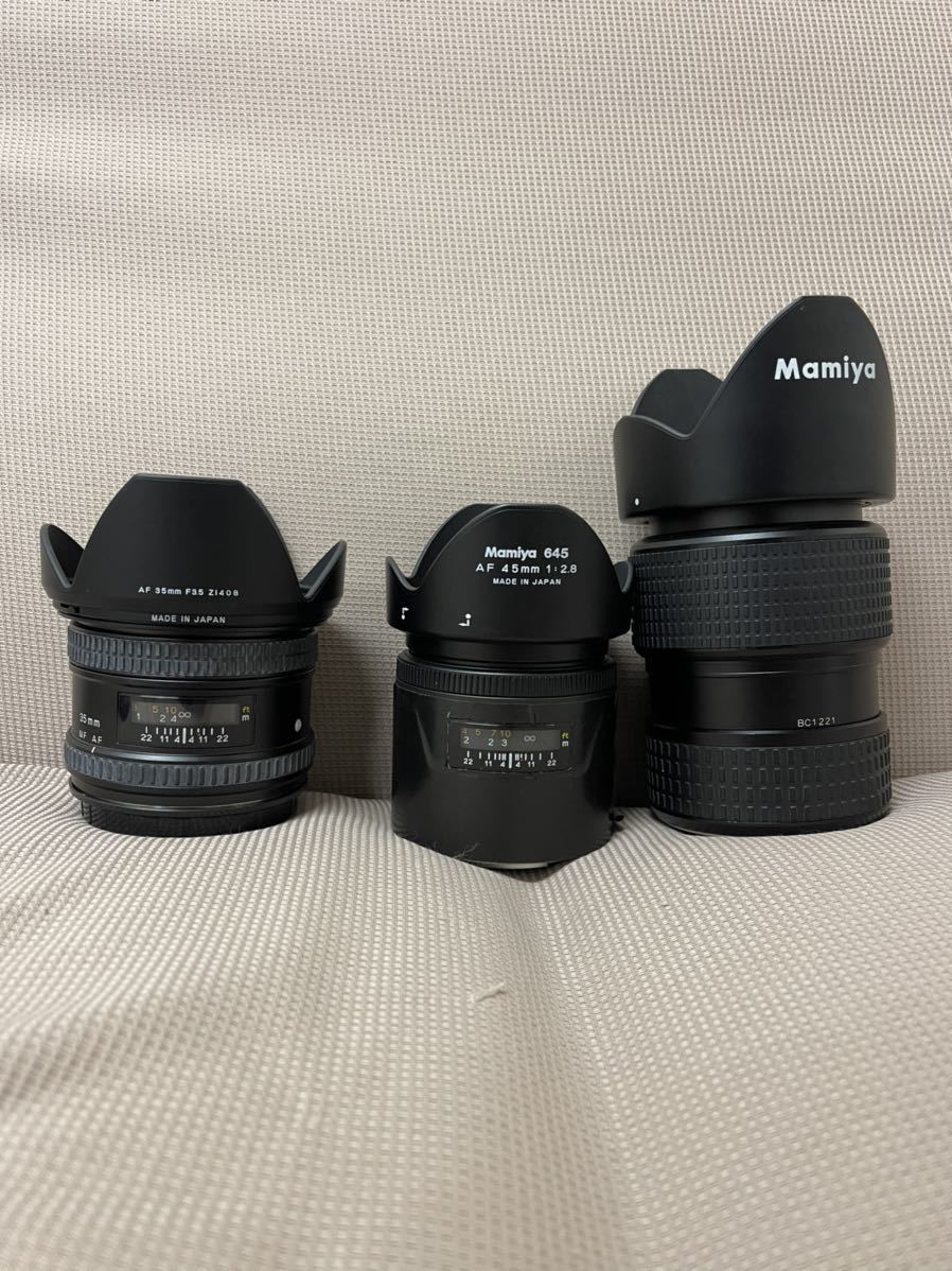 Mamiya 645 中判カメラ レンズ2本セット ジャンク品 Mamiya 645 中判