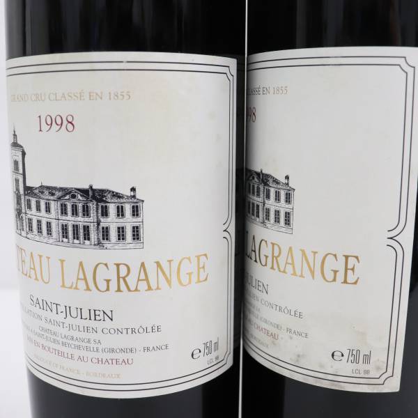 1円~【3本セット】CHATEAU LAGRANGE（シャトー ラグランジュ）1998 13