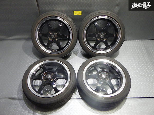 ○BADX S-HOLD 15インチ 5J +45 PCD100 4H 4穴 ハブ径約67mm 165/50R15