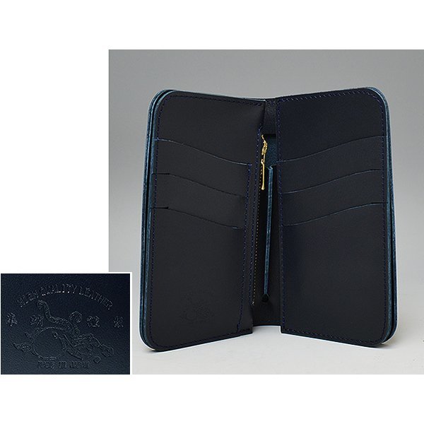 革蛸謹製 革蛸 台形ミドルワレット 月夜 コード 革蛸の通販 【新品未