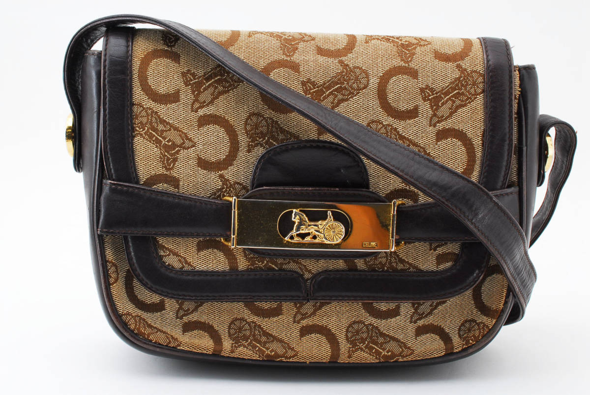人気セール，安い 1円スタート CELINE ヴィンテージ セリーヌ Cサルキー サルキー金具 馬車 ショルダーバッグ ロゴ クラシック 22-7328(ショルダーバッグ)｜売買されたオークション情報、yahooの商品情報をアーカ かばん、バッグ
