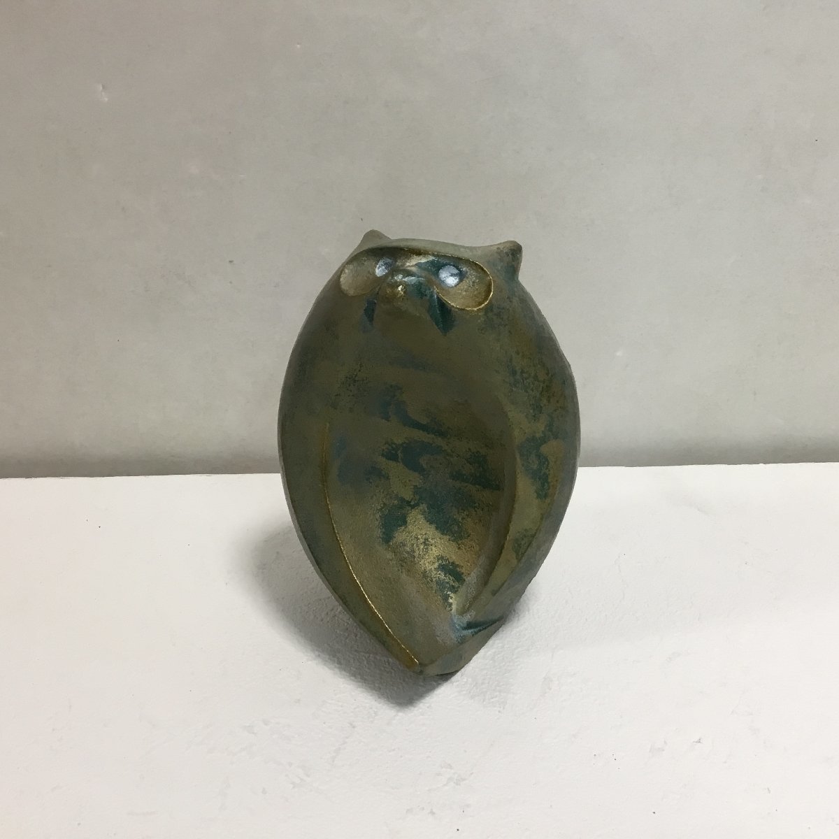 □高岡銅器 彫刻家 三枝惣太郎作 美術鋳芸品 たぬき 狸 置物