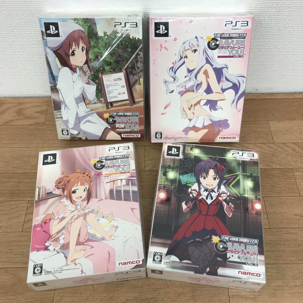 ☆ ジャンク PS3 ゲーム 4本まとめ売り！！ アイドルマスター　アニメ＆G4U！パック VOL.3.4.5.6 完全生産限定版 《OO06A》 B2 