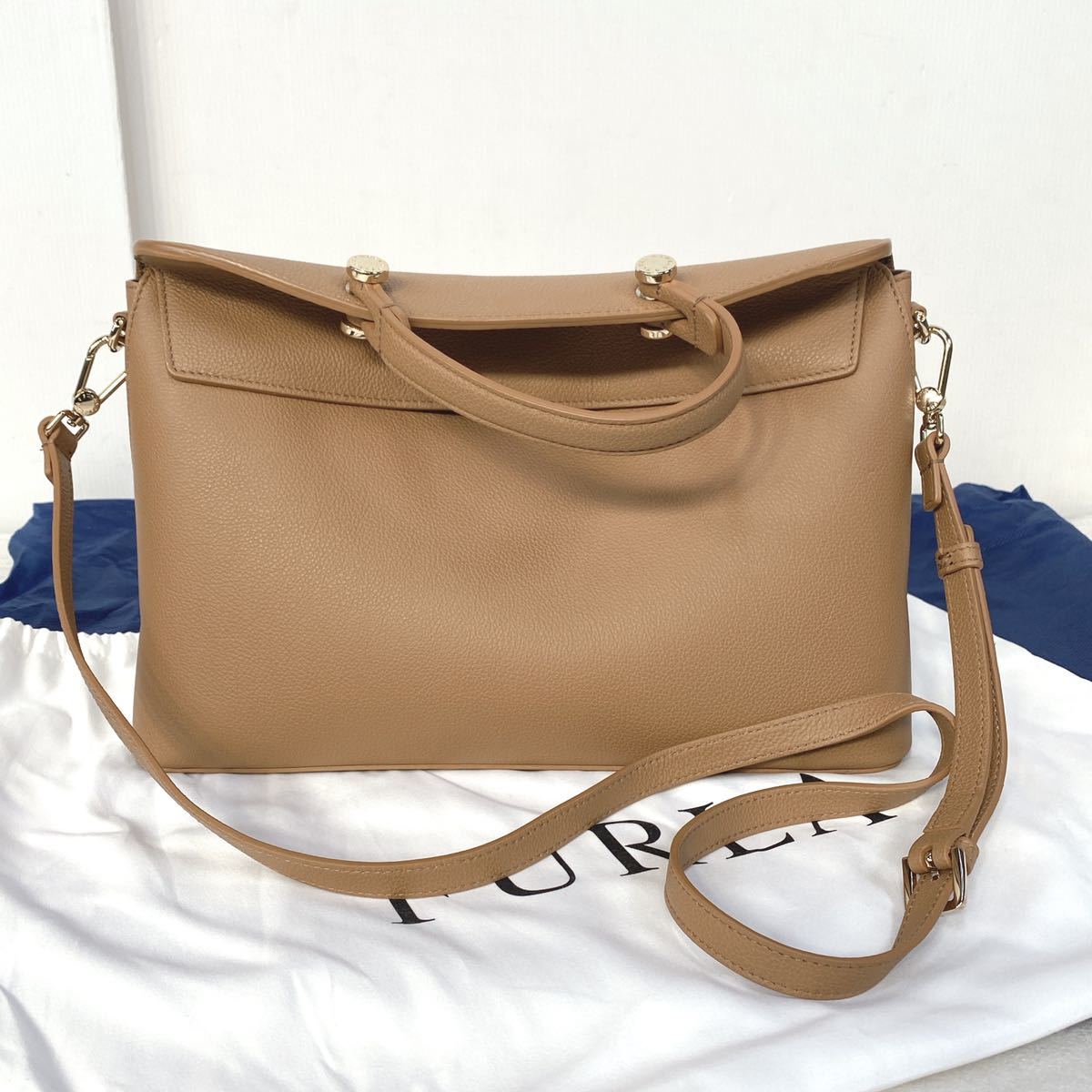 ☆極美品！☆ FURLA フルラ GENUINE LEATHER 本革 レザー 2way 