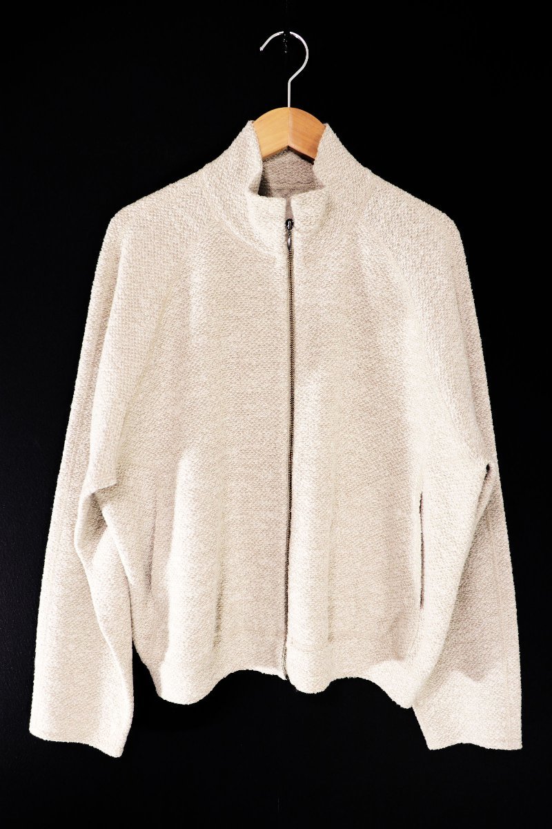 ☆未使用2022☆ババグーリ/ヨーガンレール/綿毛素材ニットブルゾン：M