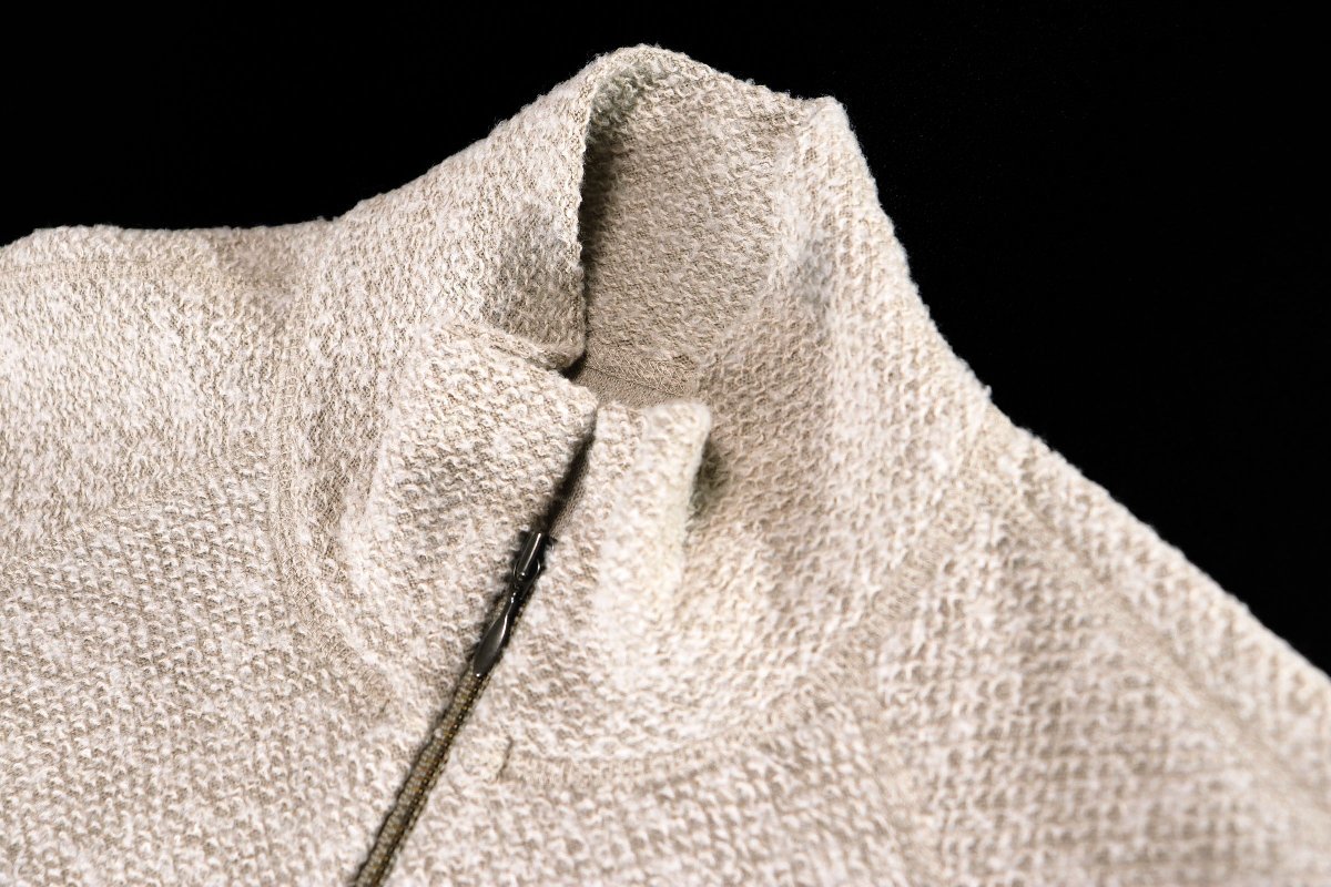 ☆未使用2022☆ババグーリ/ヨーガンレール/綿毛素材ニットブルゾン：M