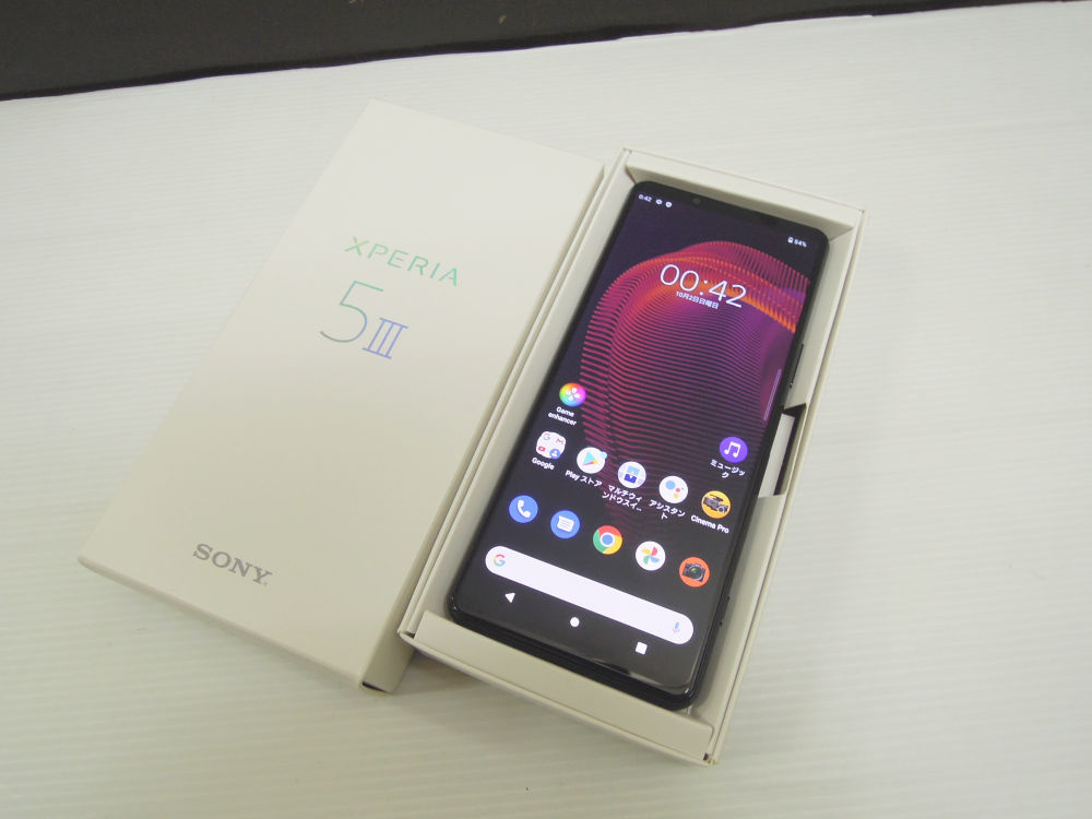 3686) 極美品 SONY ソニー Xperia5 III XQ-BQ42 ブラック SIM