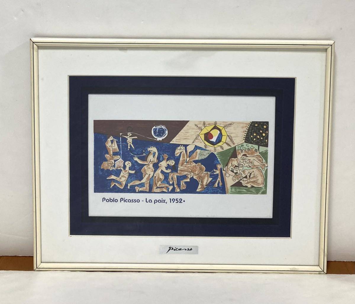 パブロ ピカソ 戦争と平和 陶板画 La paix 1952(石版画、リトグラフ