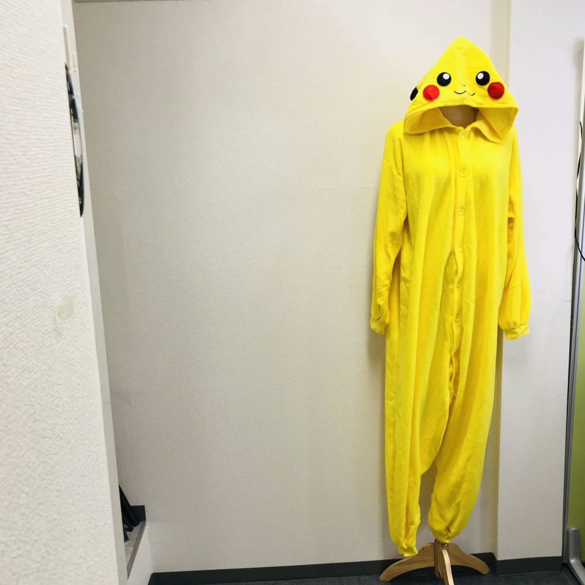 H1640 ピカチュウ ポケットモンスター XY 着ぐるみ フリース 男女 兼用 