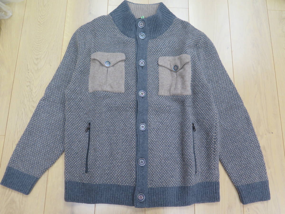 サイズ：48 CORNELIANI コルネリアーニ カシミヤ混 ミックスニット 
