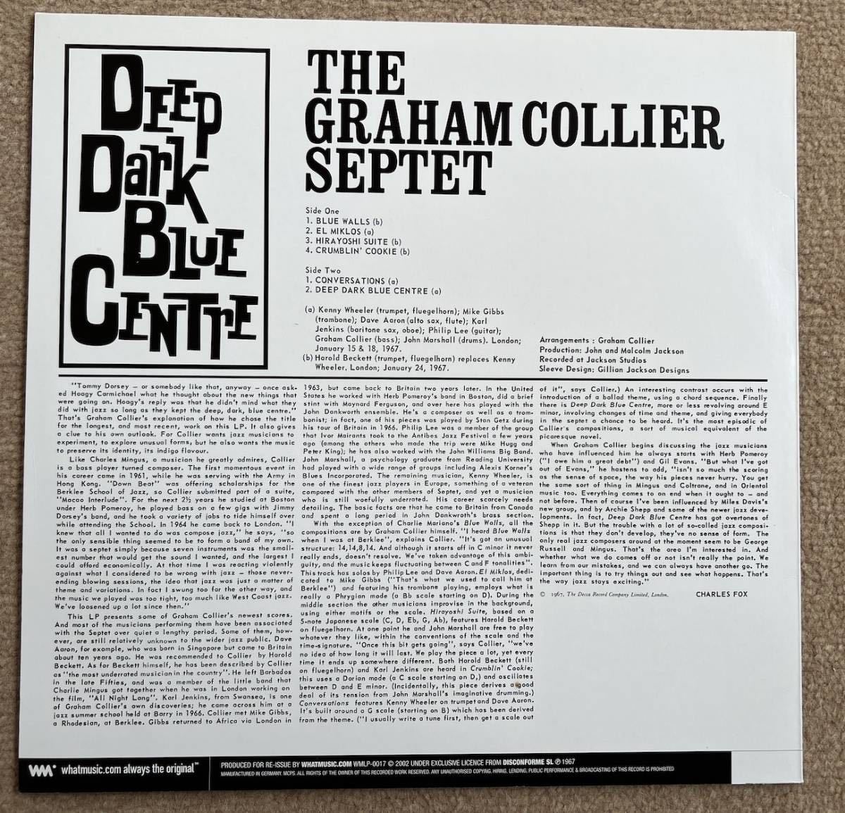 Graham Collier The Septet Deep Dark Blue Centre (LP Vinyl | (Album