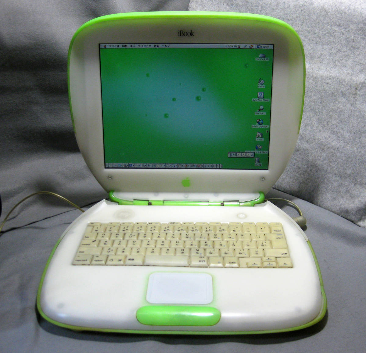 箱m667 ibook クラムシェル M6411 アップル シェル型 466MHz os9.1