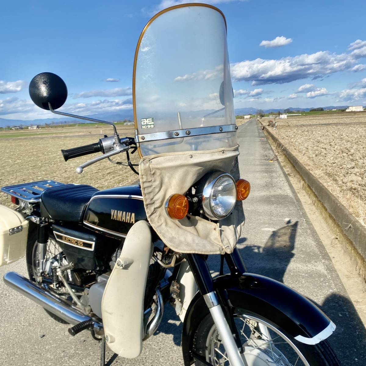 YB125 ヤマハ Yahoo!オークション 1RO 始動 書類付 現状車 旧車 - 希少