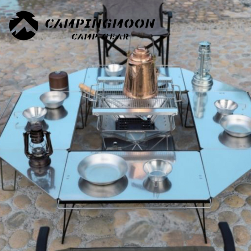 ☆Campingmoon☆キャンピングムーン☆焚き火囲炉裏テーブル☆焚き火