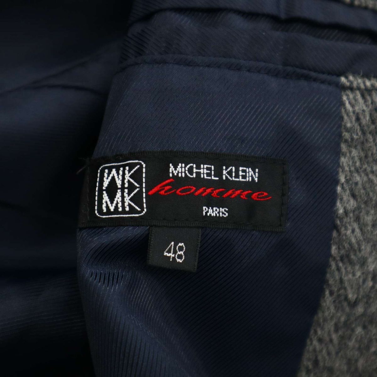 HOMME オム ミッシェルクラン 秋冬 MK メルトン KLEIN MICHEL 美品MK フード着脱可☆ コートの通販 ミシェルクラン ニット ウール☆ | homme(MKオム)