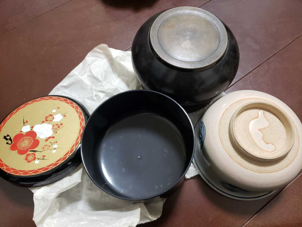 古美術 アンティーク 昭和 茶道具 お茶 茶碗まとめて 華道具 華道