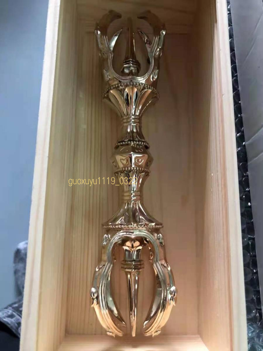 100%新品，限定セール 密教法具 寺院用仏具 五鈷杵 大 銅製磨き仕上げ 長さ23cm(仏具一般)｜売買されたオークション情報、yahooの商品情報をアーカイブ公開 - オークファン 仏具一般