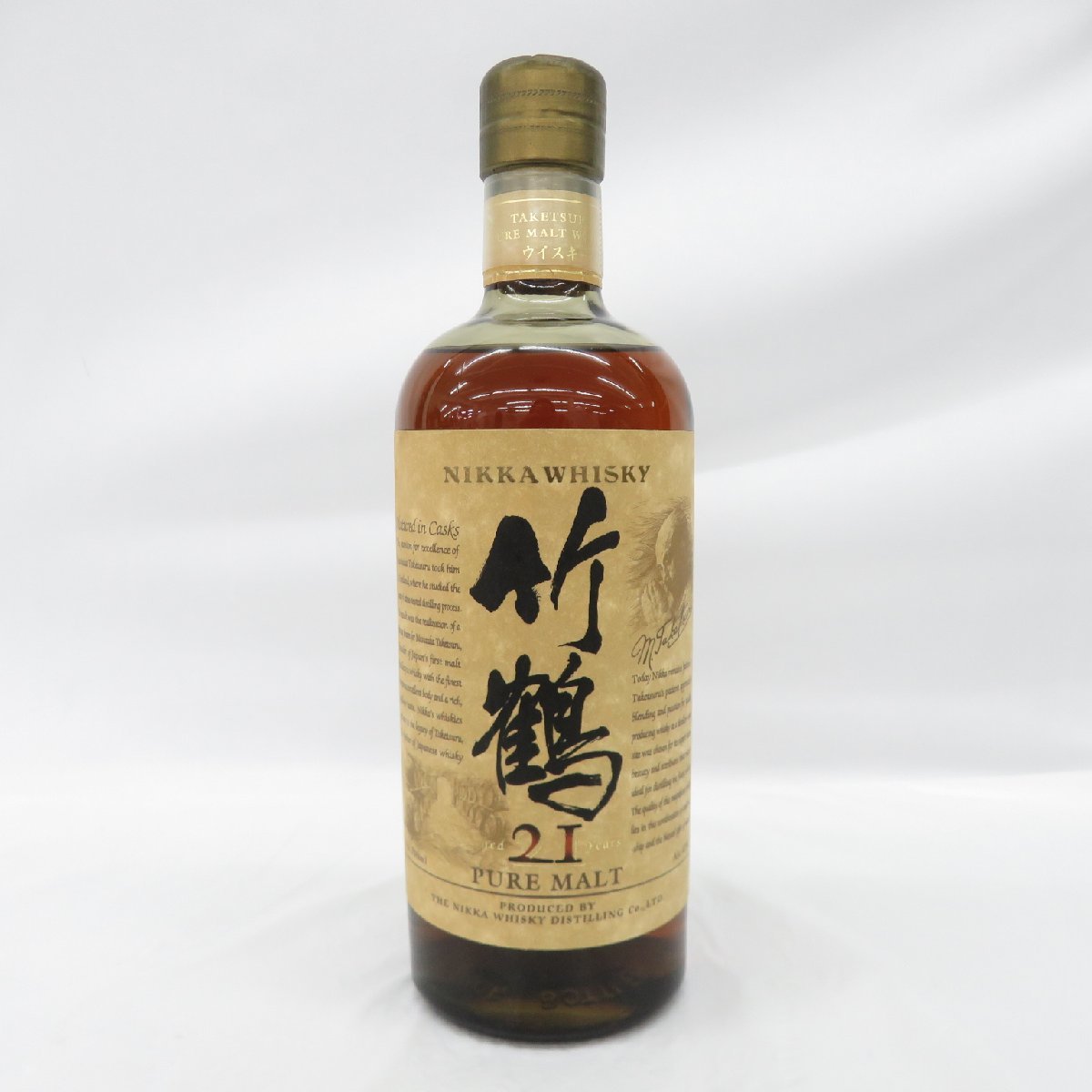 未開栓】NIKKA ニッカ 竹鶴 21年 ピュアモルト 旧ラベル ウイスキー