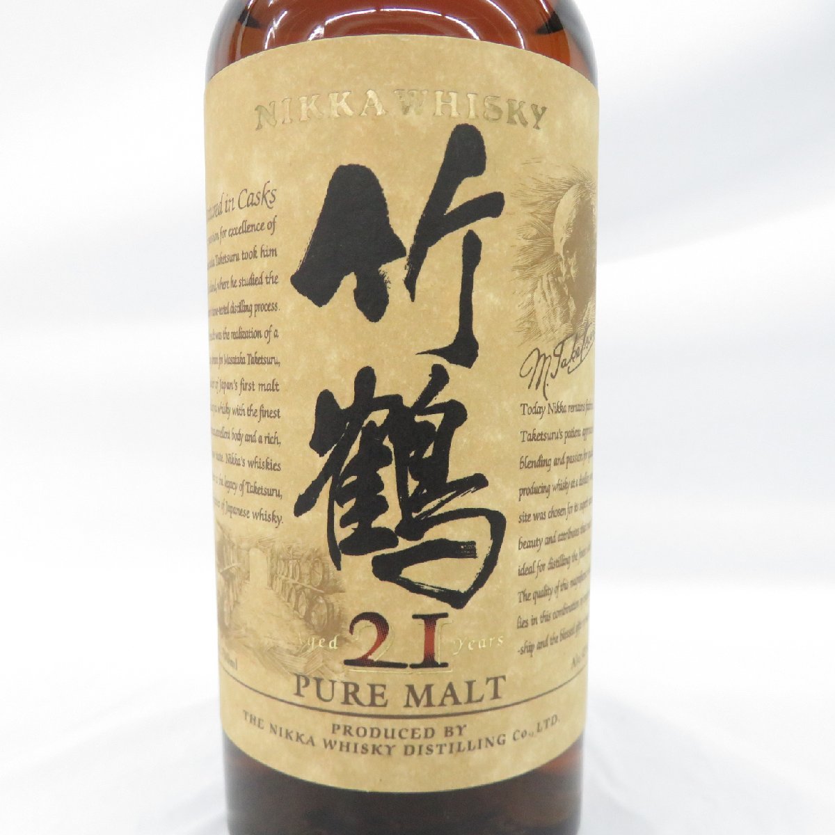 未開栓】NIKKA ニッカ 竹鶴 21年 ピュアモルト 旧ラベル ウイスキー