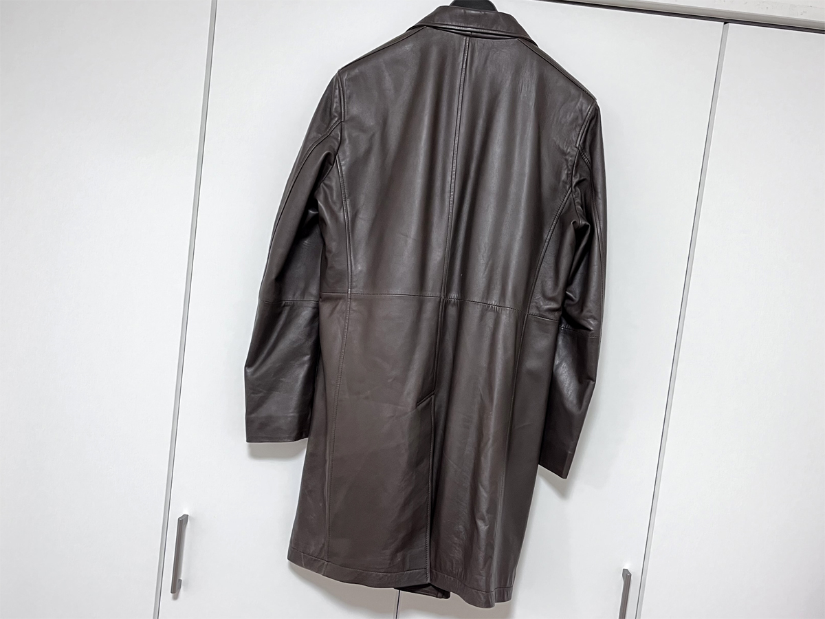 TENORAS 羊革 レザー トレンチコート チェスターコート TA-2505 