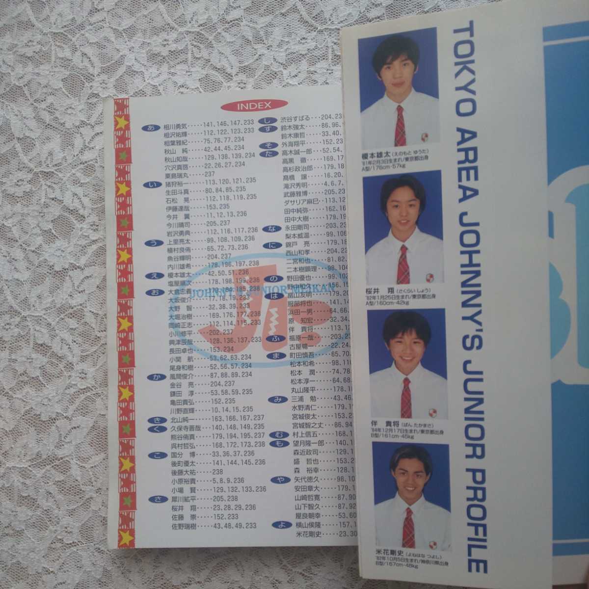 ジャニーズJr 名鑑 1997 WINTER Vol.3 滝沢秀明 今井翼 小原裕貴 嵐