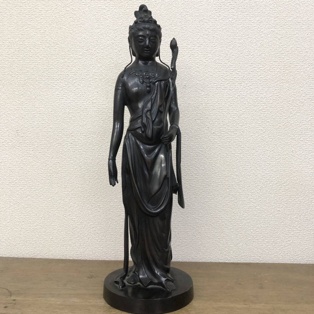 銅製 聖観音像 高村光雲原型 聖観音菩薩像 高さ39cm 重量約3.5kg 仏像