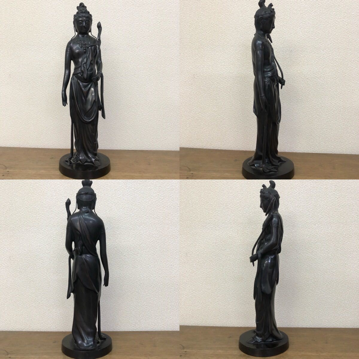 銅製 聖観音像 高村光雲原型 聖観音菩薩像 高さ39cm 重量約3.5kg 仏像