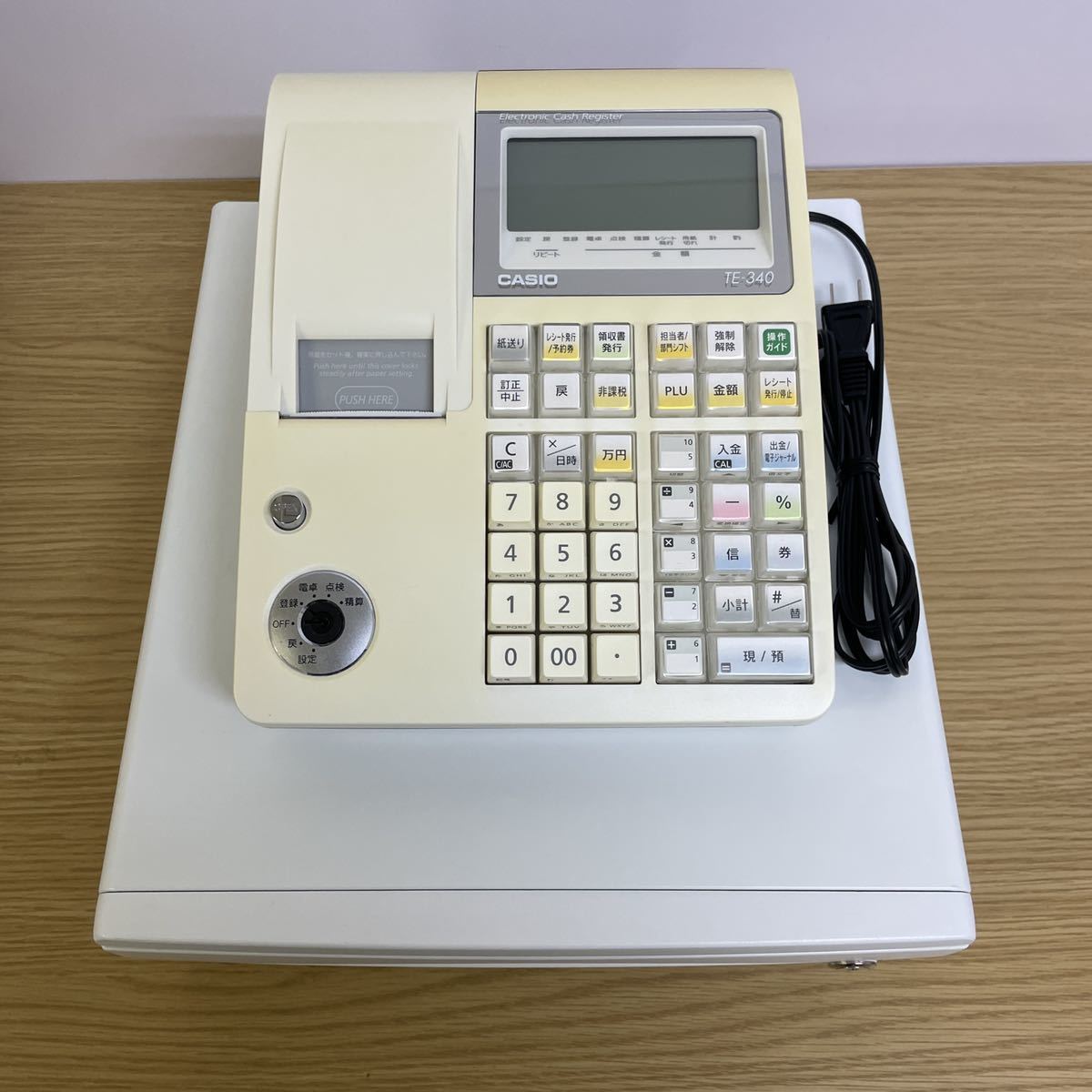焼けあり】 CASIO 電子レジスター TE-340 TE-340 CASIO カシオ TE-340