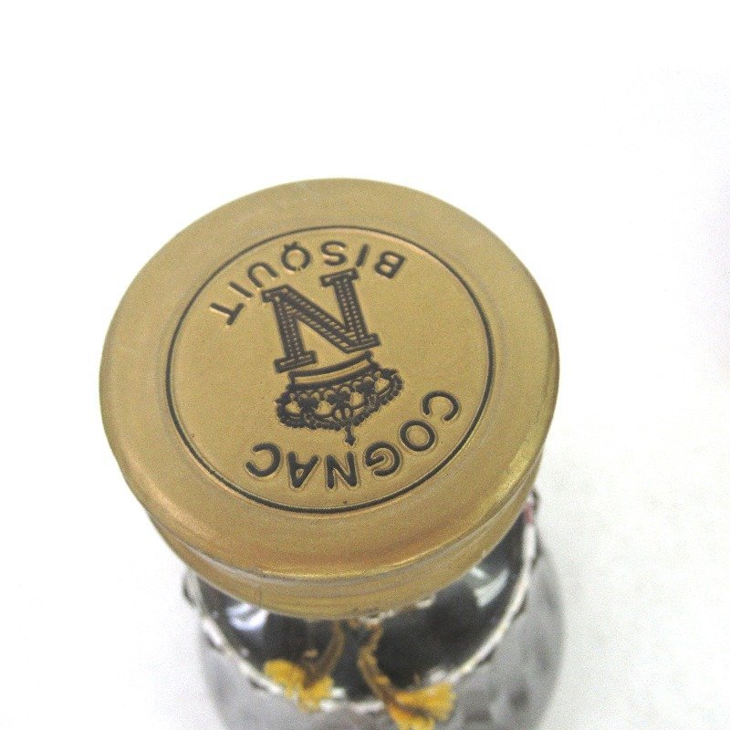 Bisquit ビスキー ナポレオン バカラボトル キャップ一部落下物有り ビスキー ナポレオン バカラクリスタル 700ml 箱なし ビスキー バカラ