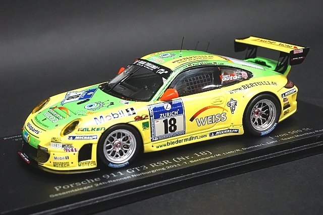 Spark スパーク 1/43 Porsche ポルシェ 911 997-2 GT3 RSR 2011 #18