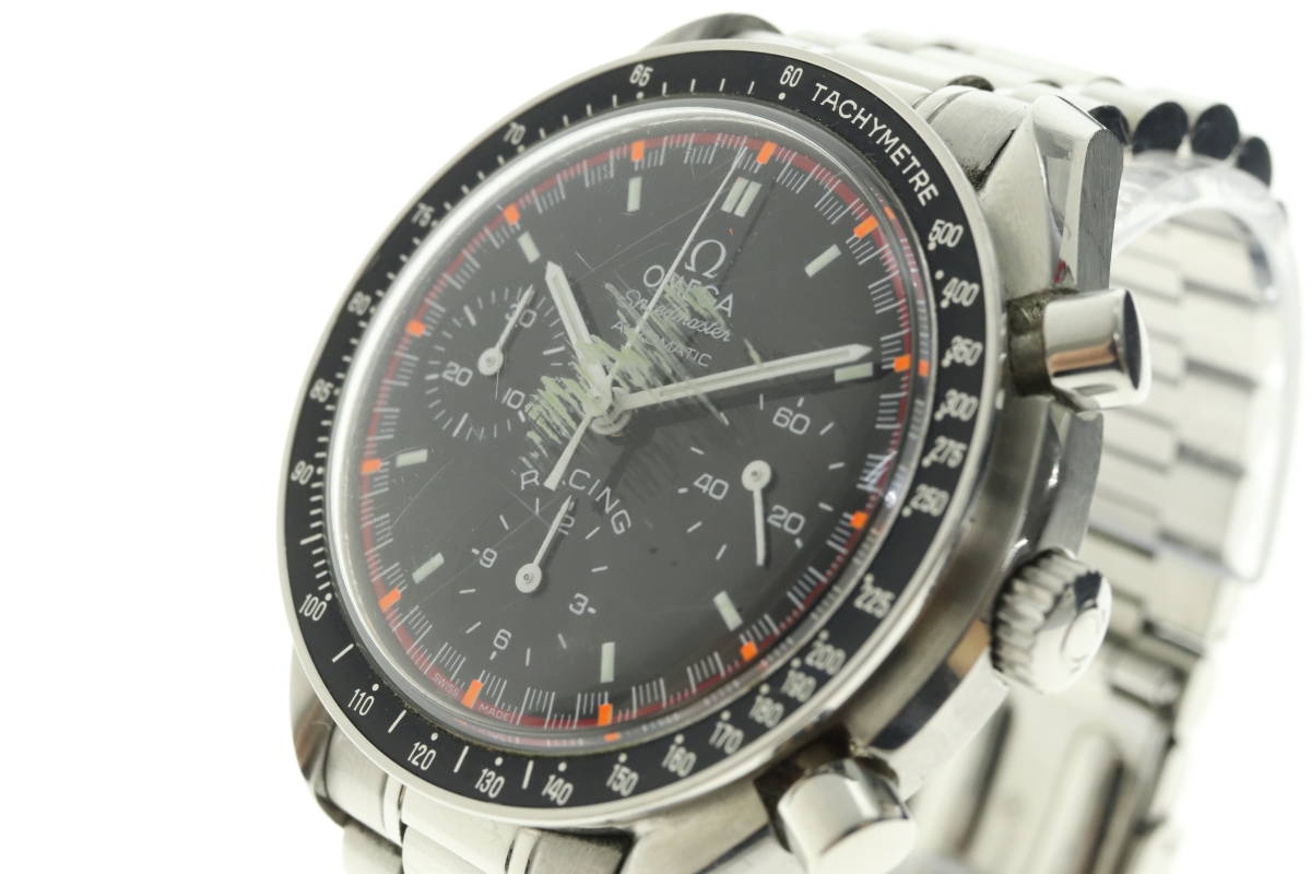 VMPD4-115-27 OMEGA オメガ 腕時計 スピードマスター MICHAEL SCHUMACHER クロノグラフ 自動巻き 約103g メンズ シルバー ジャンク