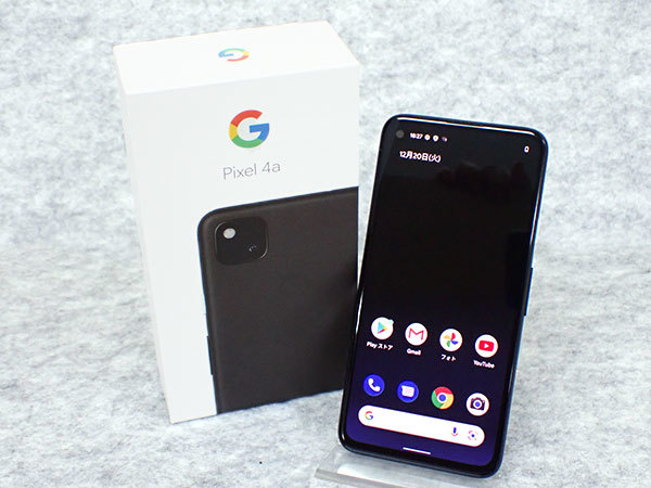 中古】国内版SIMフリー Google Pixel 4a 128GB ジェットブラック 本体