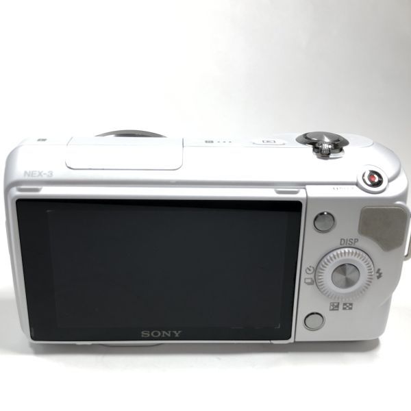 SONY ホワイト α レンズ ホワイトボディ ダブルズームレンズの通販 1円