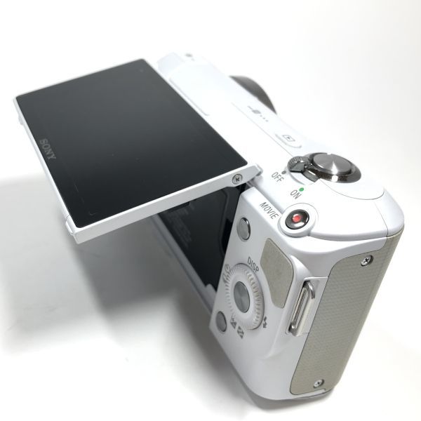 SONY α NEX-3 ボディ　ホワイト　送料無料 SONY ホワイト α レンズ ホワイトボディ ダブルズームレンズの通販 1円