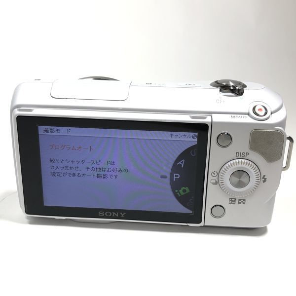 1円～ SONY ソニー NEX-3 ホワイト ストロボ 付き ミラーレス デジタル